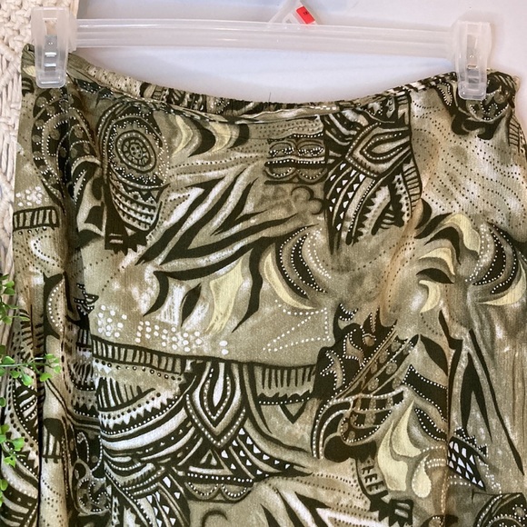 💐Vintage green tribal YTK fairy core skirt XL - Picture 4 of 6